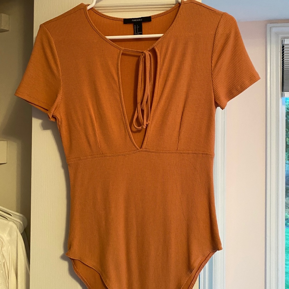 Forever 21 orange bodysuit